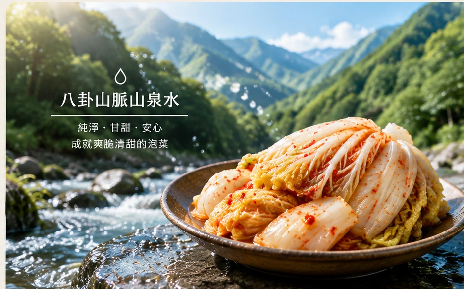 八卦山脈山泉水與半島沉菜泡菜，彰化員林餐飲泡菜批發